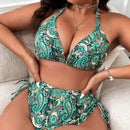 Natalia højtaljet bikinisæt
