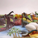 Dinojolly - Dinosaur Adventskalender med 24 Figurer og Legemåtte