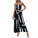 Tabea - Stropløs off-shoulder jumpsuit med brede ben og