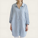 Elegant oversized skjorte fra Zariah med lange ærmer og