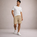 Mænds Shorts med Snøre i Taljen og Lommer