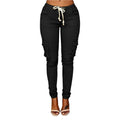 Violette cargobukser med slim fit