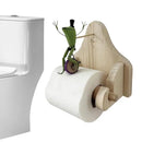BathBuddy - Toiletpapirholder med frø der pedalerer Sjov