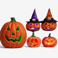 LED Græskar Sæt til Halloween Dekoration