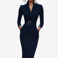 Dame V-Halset Bodycon Kjole