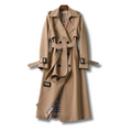Karen - Moderne trenchcoat med bælte i taljen og lange ærmer