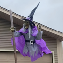 Flyvende Heks Halloween Dekoration med Lyd