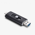 Flashfold - 3-i-1 USB Flash Drive med USB 3.0 og Type-C Stik
