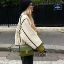 Isabella - Dame kort vatteret jakke med colour blocking