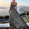Patrice - Elegant lang maxikjole med off-shoulder og