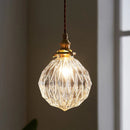 Industriel pendellampe med klart glasdesign