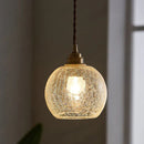 Industriel pendellampe med klart glasdesign