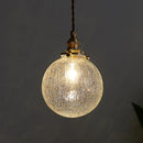 Industriel pendellampe med klart glasdesign