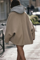 Eliza oversized frakke i uldblanding