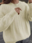 Katherine - Elegant Løs Pasform Langærmet Sweater