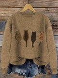 Nina sweater med afslappet pasform, rund halsudskæring og