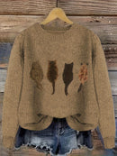 Nina sweater med afslappet pasform, rund halsudskæring og