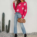 Celeste legende sweater med stjerneprint, rund