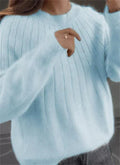 Katherine - Elegant Løs Pasform Langærmet Sweater