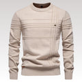 Robby - Smal langærmet sweater med Diskrete broderede