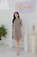 Amara - Elegant Minikjole Med Geometrisk Print Amara
