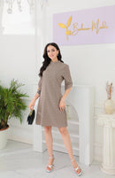 Amara - Elegant Minikjole Med Geometrisk Print Amara