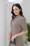 Amara - Elegant Minikjole Med Geometrisk Print Amara