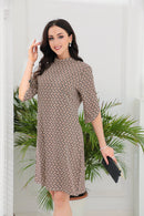 Amara - Elegant Minikjole Med Geometrisk Print Amara