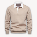 Jaxon - Langærmet poloshirt med polokrave med knaplukning