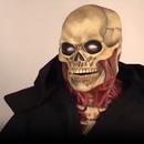 Blodig Skeletmaske til Halloween Kostume
