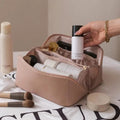 Olivia - Makeup-rejsetaske med bred åbning og stort rum