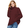 Brenda elegant oversized rullekravetrøje