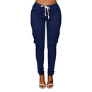 Violette cargobukser med slim fit