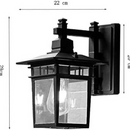 DecoGlow - Udendørs væglampe til moderne facade