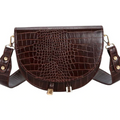 Isla kompakt crossbody-taske med præget tekstur og