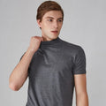 Theo - Kortærmet t-shirt med høj hals og slim fit