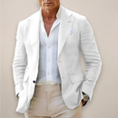 Herre Slim Fit Blazer med Knaplukning