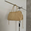 Dame Shoulder Bag med Lynlåslommer og Håndtag