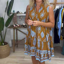 Dame Mini-Kjole med Print