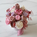 Mors Dags Gave - Blomsterbuket i nuancer af pink