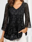 Ashley blomsterbluse