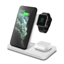 PowerNest - 3-i-1 trådløs oplader med skridsikker overflade