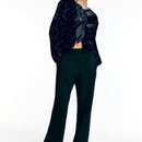Anaya elegant cropped top med lange ærmer og sløjfedetaljer