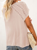 Tracie afslappet bluse med V-hals