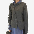 Dame Oversized Cardigan med Knapper