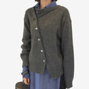 Dame Oversized Cardigan med Knapper