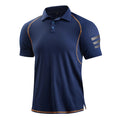 Christopher slim fit poloshirt med turndown-krave og korte