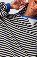 Sophia - Overdimensioneret stribet sweater med rund hals og
