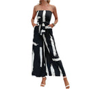 Tabea - Stropløs off-shoulder jumpsuit med brede ben og