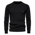 Luca sweater med rund hals og tekstureret design